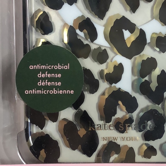 KATE SPADE New York iPhone 6.1” Pro 2022 Protective Hardshell 14 PRO Cat Leopard - Picture 6 of 12